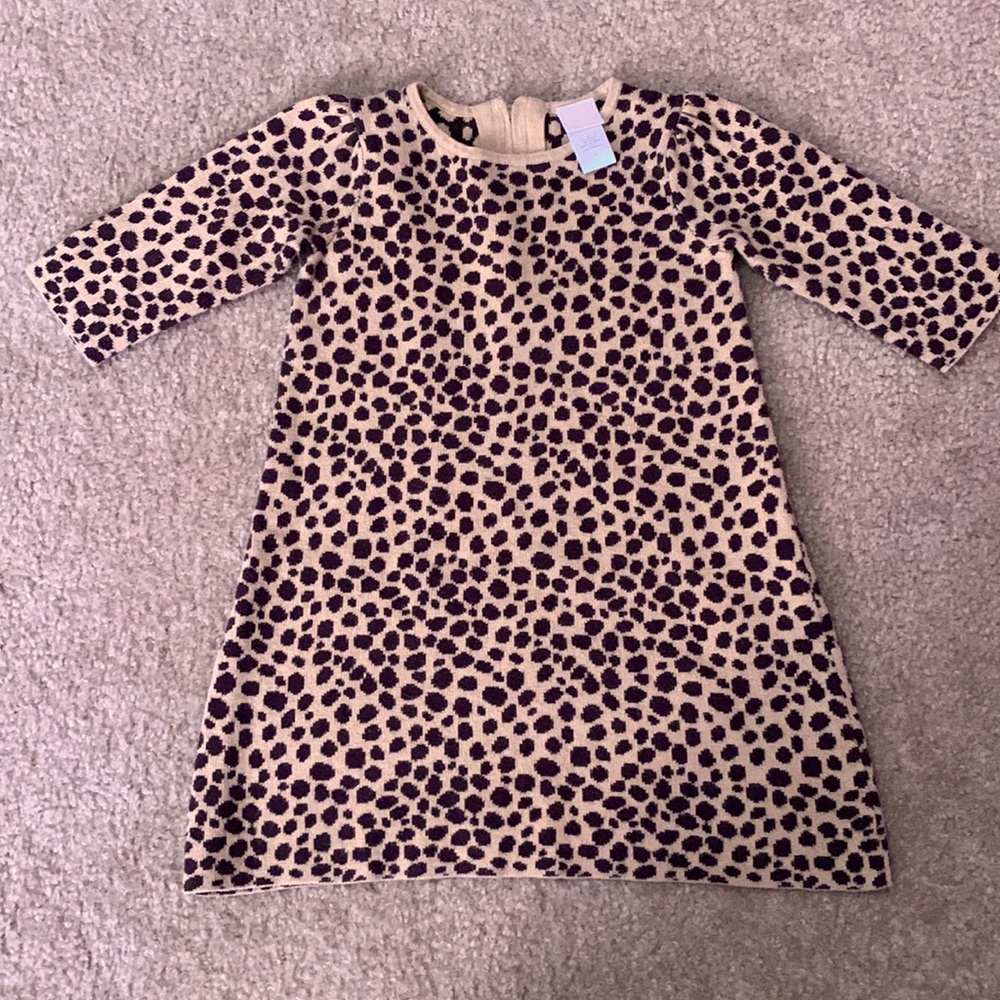 Janie and Jack leopard dress. 3T in good condition.